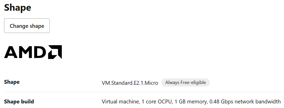 A screenshot of the Oracle Cloud Infrastructure web-based user interfacet